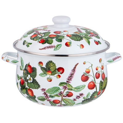 934-564 Кастрюля эмалированная 5л индукция, AGNESS, серия ФРУКТОВАЯ КОРЗИНА