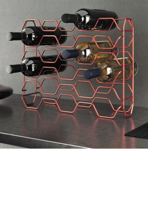 38.23.15 Подставка для винных бутылок HEXAGON COPPER