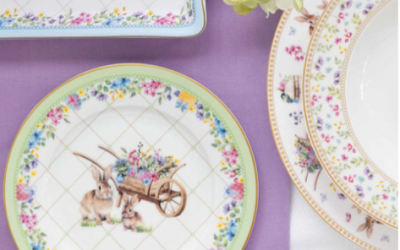 EL-R1191/SPBL Салатник 15 см, 600 мл, Easy Life, Spring Bloom, декор пасхальный Кролики и цыплята