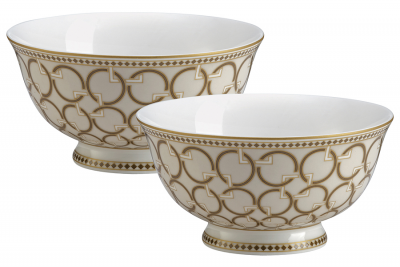PM-0129/DECO Салатники 11см 0.28л, 2 штуки, Pozzi Milano, серия Deco