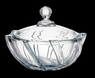 5К848/99М20/190 Конфетница с крышкой 19см, Crystalite Bohemia, серия Инфинити 