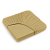 Простыня на резинке-180*200*30см SilvaSilk 4067 Gold